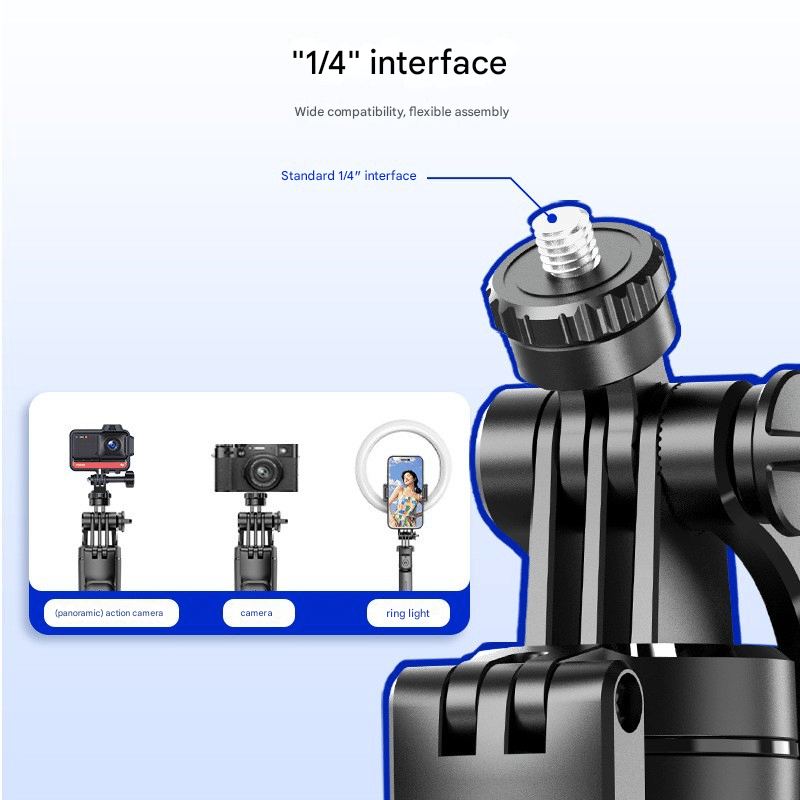 📹📱2-in-1 Tripod & Selfie Stick - Master Every Move.