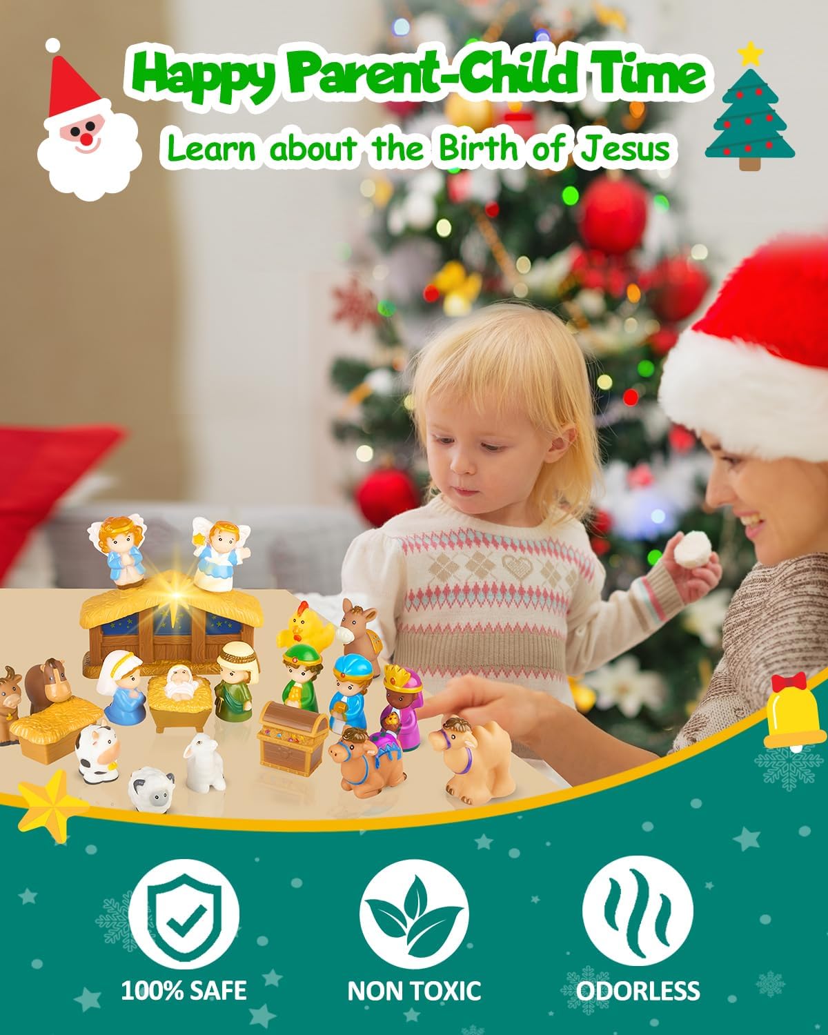 🎄🏆 2025 Nativity Advent Calendar (25pcs) 💯NONTOXIC & ODORLESS