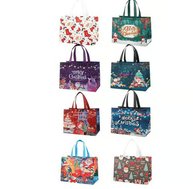 🎄Christmas Gift Bags Large Reusable Tote Bags