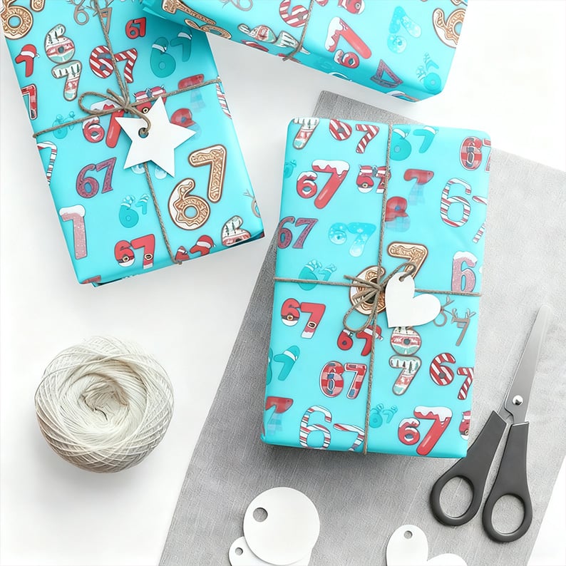 🔥LAST DAY 50% OFF - 🎁67 Meme Christmas Gift Wrap – Wrap Your Presents in Viral Holiday Fun 🎄
