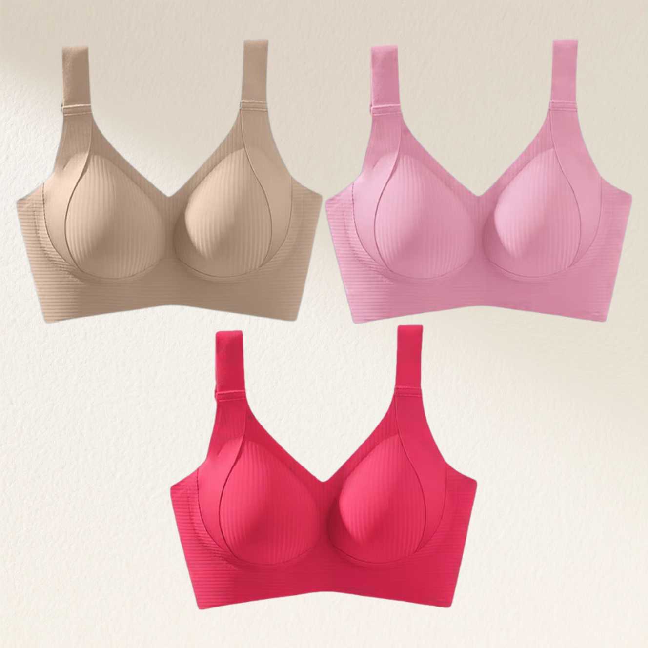 ðLast Day Buy 1 Get 3 Packsð¥Super Firming Wire-Free Push Up Bra All-Day Comfort No More Sagging (3-Pack Value Set)