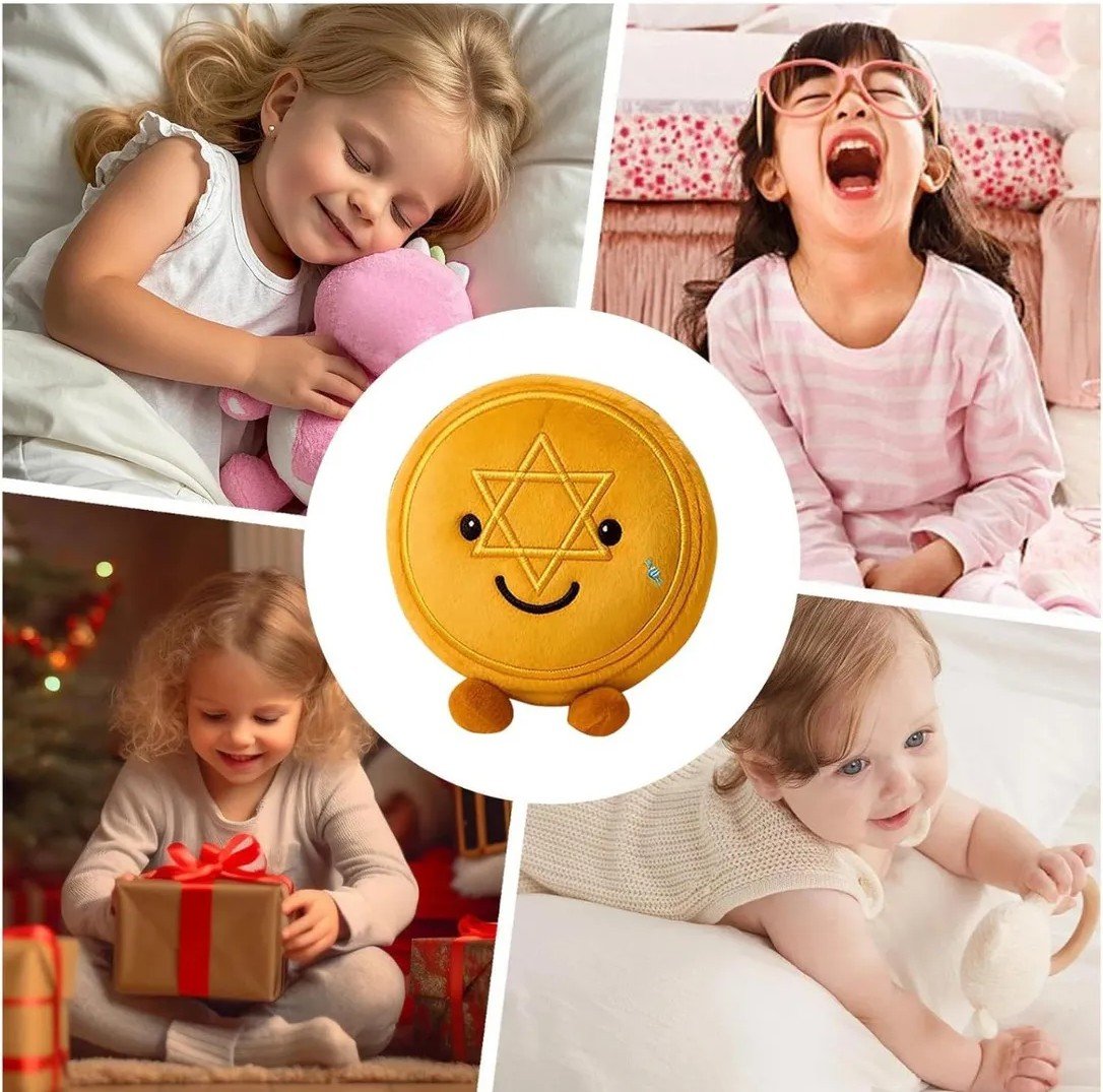 🔥Crafted by Hand-✨Hanukkah Emotional Support Plush with Gift Card💌