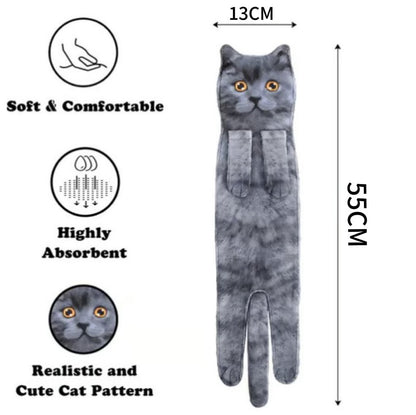 🎁 Early Christmas Sale — 🎅 Funny Cat Hand Towels