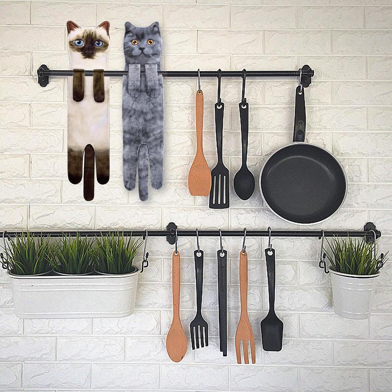 🎁 Early Christmas Sale — 🎅 Funny Cat Hand Towels