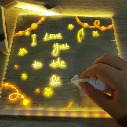 🖊️ Spark Creativity Instantly - ✨ Acrylic LED Message Board - For Vibrant. Endless Expression!