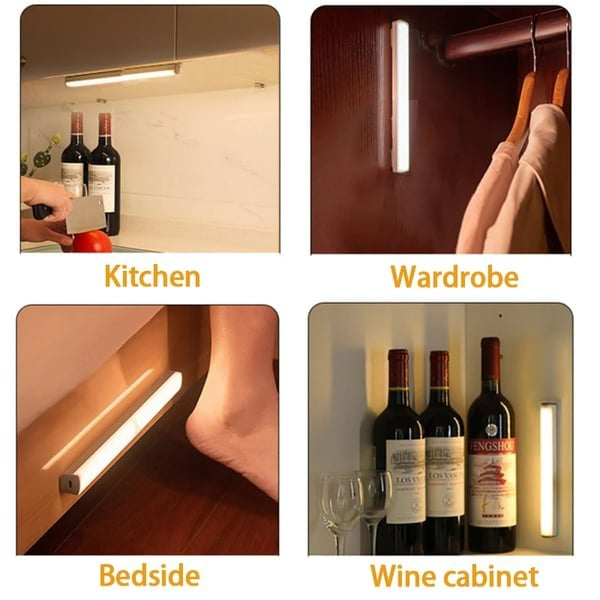 🎁Last Day Sale 49% OFF🔥-💡Punch-free Smart Sensor Magnetic Rechargeable LED Lights