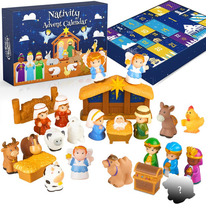 🎄🏆 2025 Nativity Advent Calendar (25pcs) 💯NONTOXIC & ODORLESS