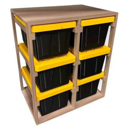 Black Friday bestsellers🎁3D Printed Mini Storage Racks and Yellow Storage Boxes