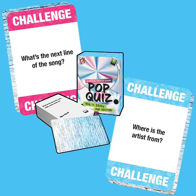 90s & 00s Music Game Cards | Lyrics Pop Quiz Pop Quiz 90s & 2000s Edition Music Trivia Game🎤