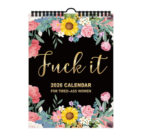 🏆Hot Sale⚡2026 Calendar For Tired-Ass Women - Humorous Daily Planner with Relatable Quotes. Stress-Relief Organizer for Busy Moms. Working Women & Burnout Ladies