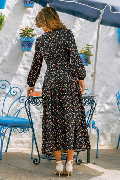 Dark Bloom Floral Maxi Dress