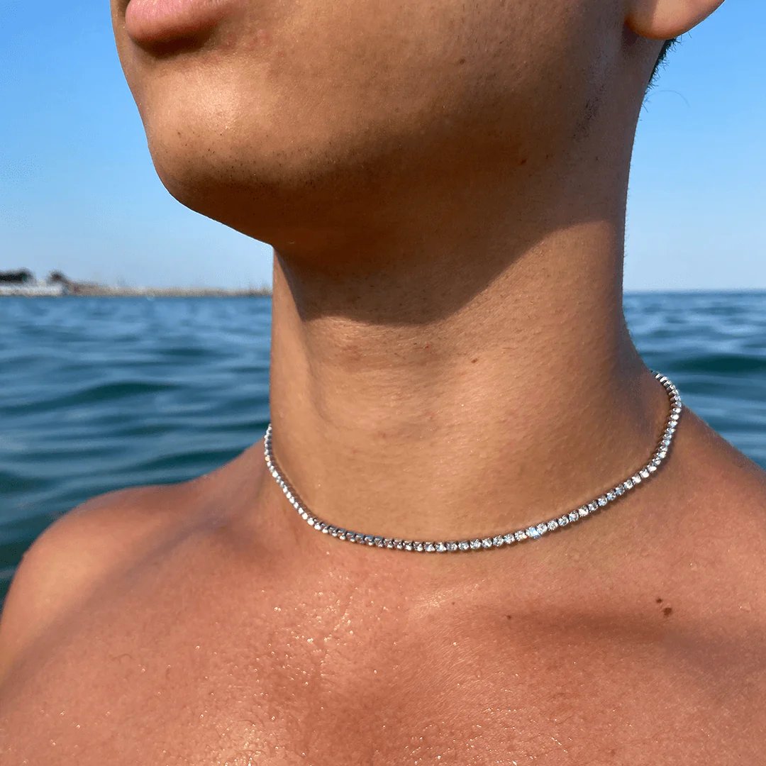 💥Crystal' Tennis Necklace + Free Bracelet