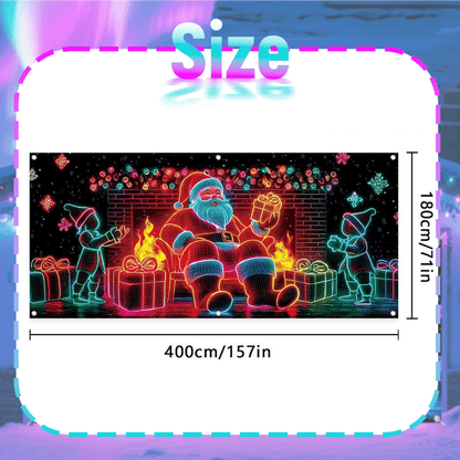 🔥Last Day 49% Off🎅Christmas Garage Door Cover Banner