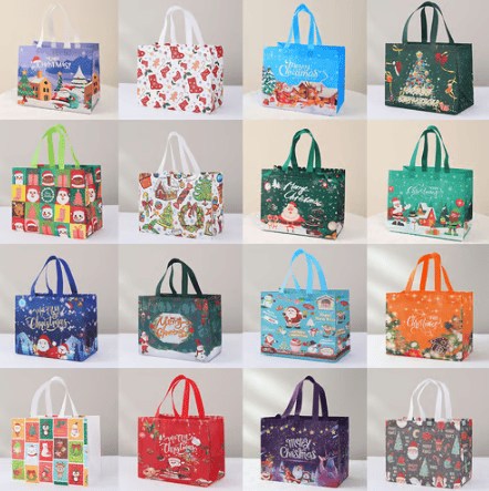 🎄Christmas Gift Bags Large Reusable Tote Bags