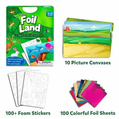 🏆Flash Sale⚡ 50K+ SOLD!💥Foil Art & Craft Activity 🤲💓No Mess Art Kit