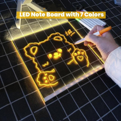 🖊️ Spark Creativity Instantly - ✨ Acrylic LED Message Board - For Vibrant. Endless Expression!