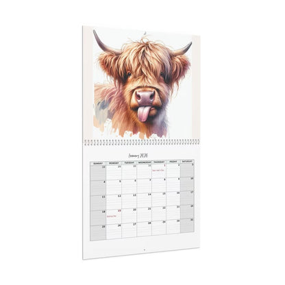 🏆Flash Sale⚡ 10K+ SOLD! Almost Gone-🐮Highland Cow Calendar 2026 📅