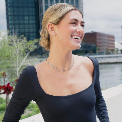 💥Crystal' Tennis Necklace + Free Bracelet