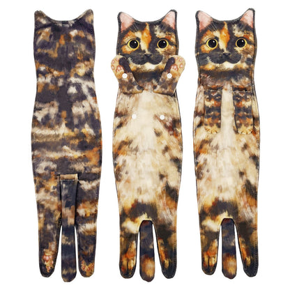 🎁 Early Christmas Sale — 🎅 Funny Cat Hand Towels