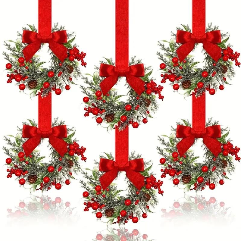 🎄Mini Christmas Wreaths✨Maximum Holiday Magic. Instant Festive Charm & Versatile Decor! 🎀