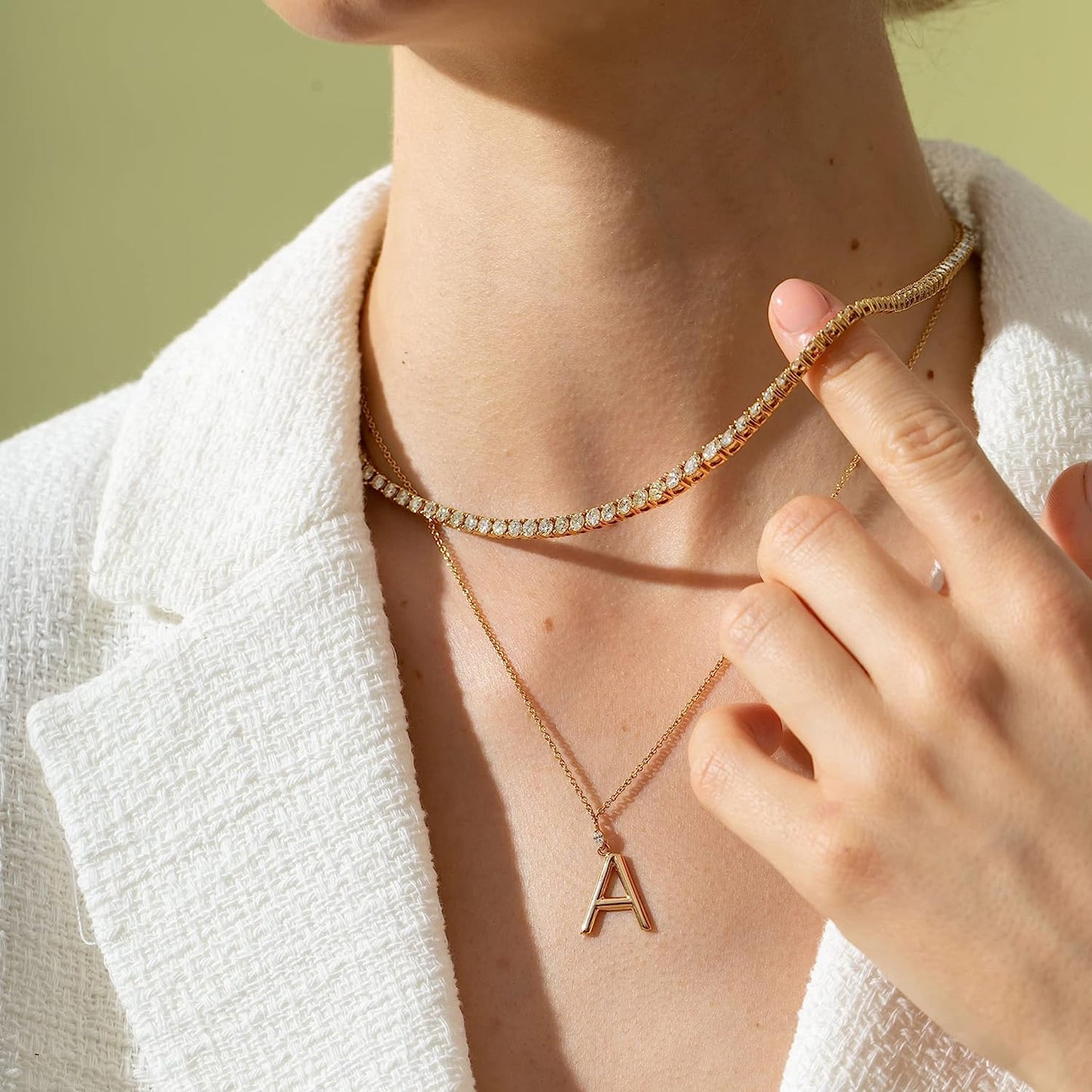 💥Crystal' Tennis Necklace + Free Bracelet