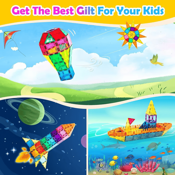 Children's Magnetic Building Blocks – STEM Educational Toys