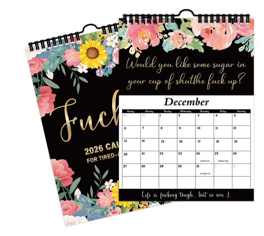 🏆Hot Sale⚡2026 Calendar For Tired-Ass Women - Humorous Daily Planner with Relatable Quotes. Stress-Relief Organizer for Busy Moms. Working Women & Burnout Ladies