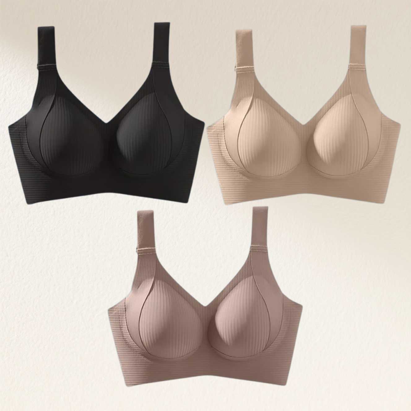 🎁Last Day Buy 1 Get 3 Packs🔥Super Firming Wire-Free Push Up Bra All-Day Comfort No More Sagging (3-Pack Value Set)