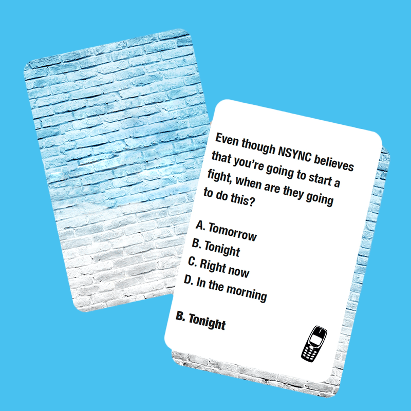 90s & 00s Music Game Cards | Lyrics Pop Quiz Pop Quiz 90s & 2000s Edition Music Trivia Game🎤