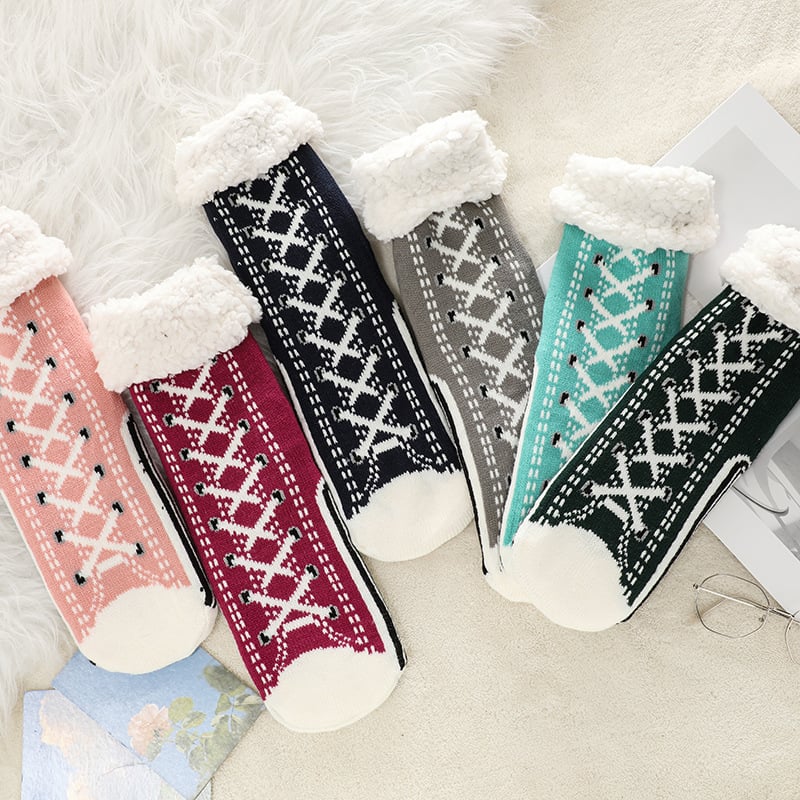 🔥Winter Hot Sale 49% OFF🔥 Ultra-thick Cashmere Slipper Home Socks