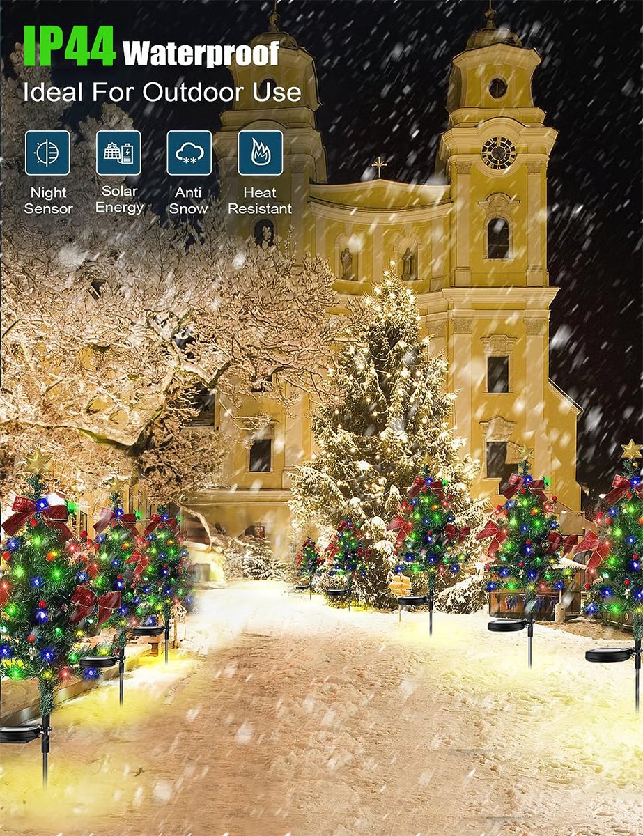 🔥Last Day 49% OFF -🎄Solar Christmas Trees Lights