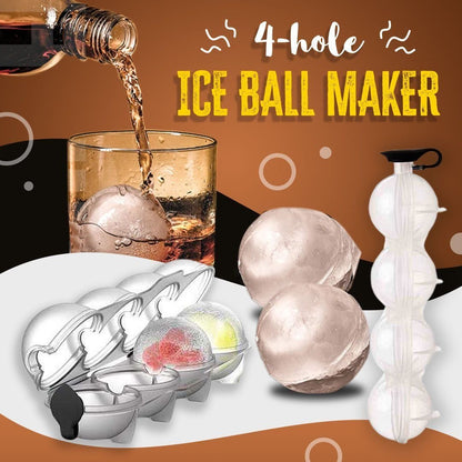 🔥4-Hole Ice Ball Maker🧊🧊