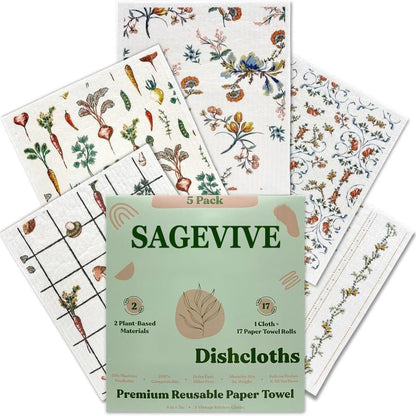 Dishcloths for Kitchen & Cleaning | 5 Pack