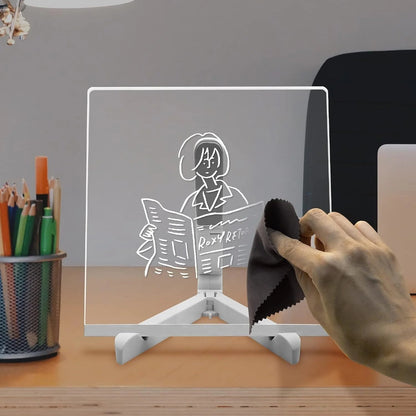 🖊️ Spark Creativity Instantly - ✨ Acrylic LED Message Board - For Vibrant. Endless Expression!