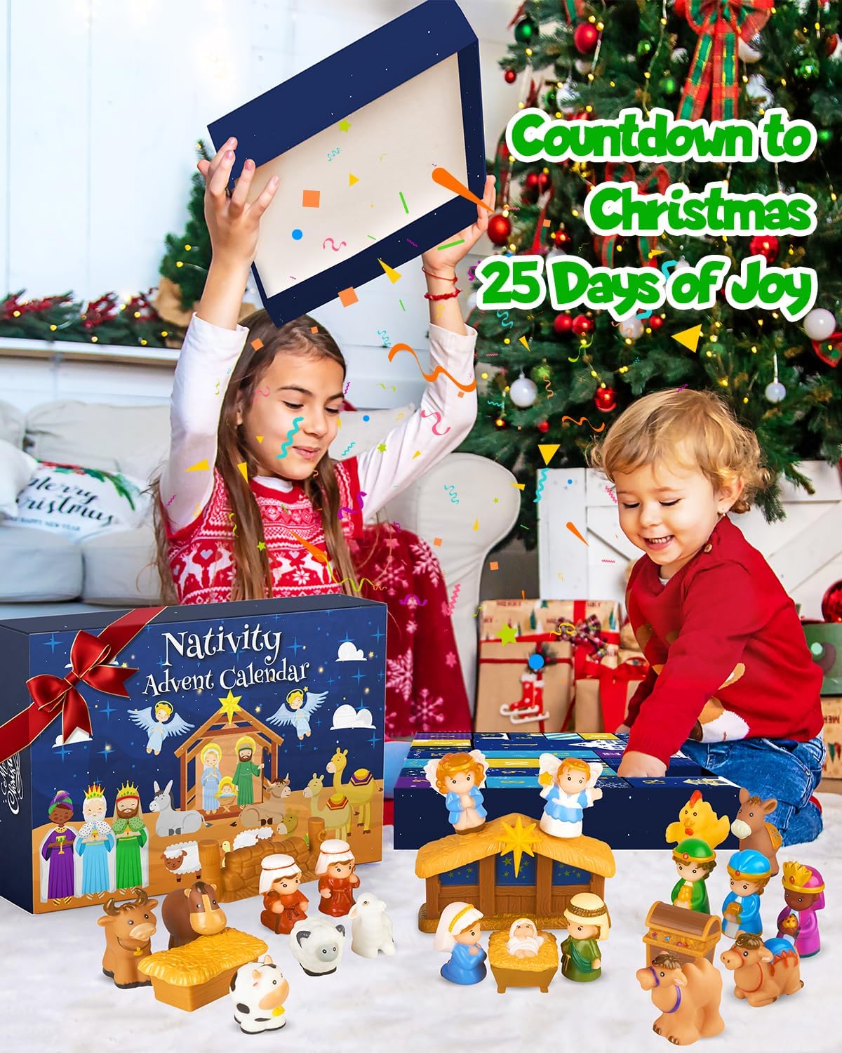 🎄🏆 2025 Nativity Advent Calendar (25pcs) 💯NONTOXIC & ODORLESS