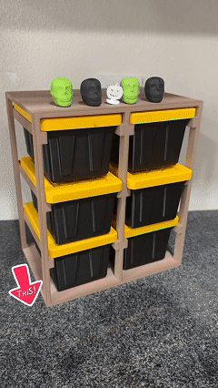Black Friday bestsellers🎁3D Printed Mini Storage Racks and Yellow Storage Boxes