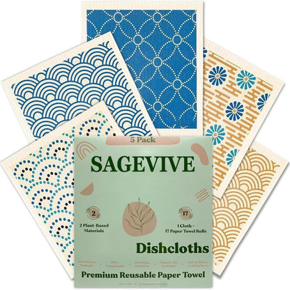 Dishcloths for Kitchen & Cleaning | 5 Pack