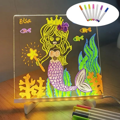🖊️ Spark Creativity Instantly - ✨ Acrylic LED Message Board - For Vibrant. Endless Expression!
