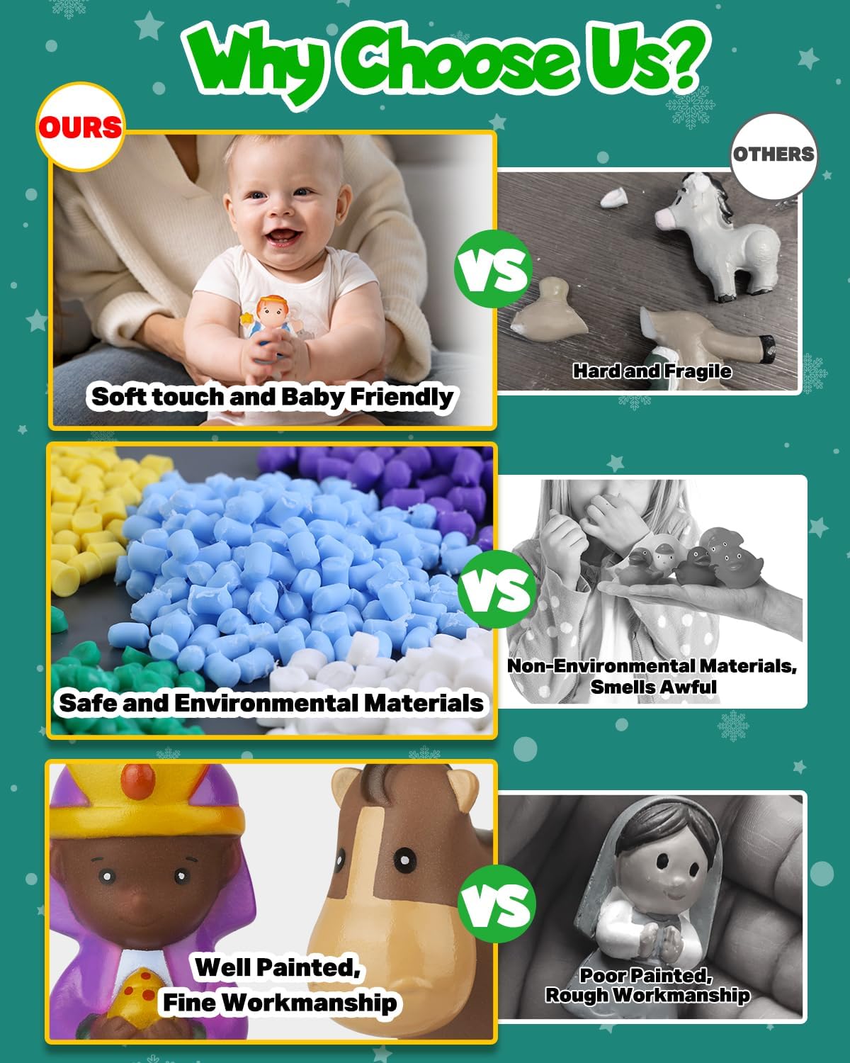 🎄🏆 2025 Nativity Advent Calendar (25pcs) 💯NONTOXIC & ODORLESS