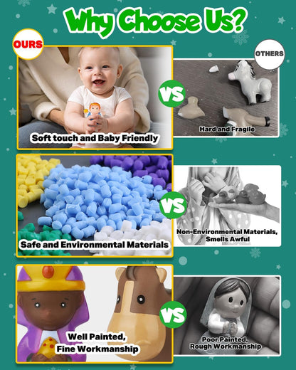 🎄🏆 2025 Nativity Advent Calendar (25pcs) 💯NONTOXIC & ODORLESS