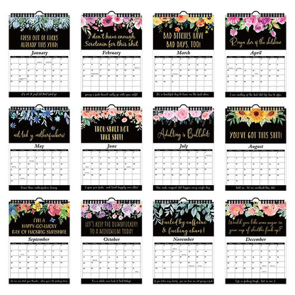 🏆Hot Sale⚡2026 Calendar For Tired-Ass Women - Humorous Daily Planner with Relatable Quotes. Stress-Relief Organizer for Busy Moms. Working Women & Burnout Ladies
