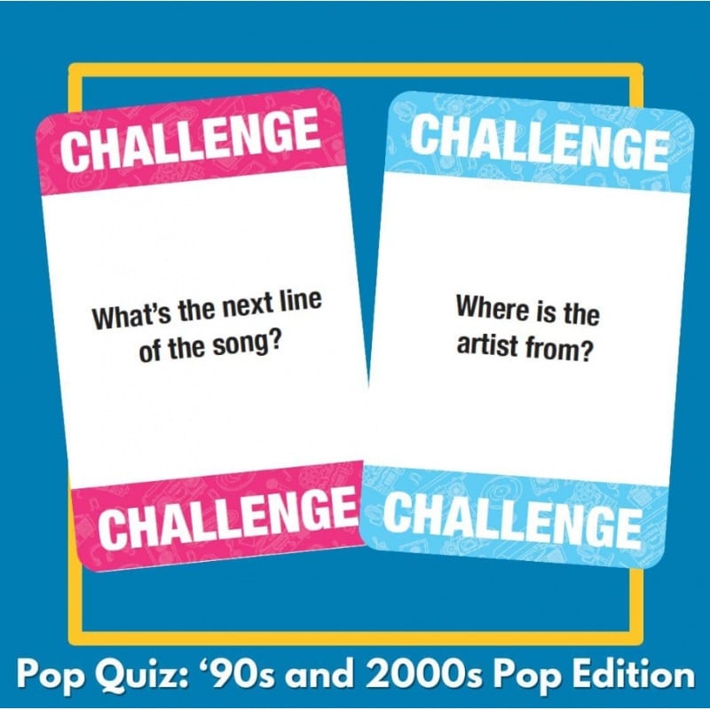 90s & 00s Music Game Cards | Lyrics Pop Quiz Pop Quiz 90s & 2000s Edition Music Trivia Game🎤