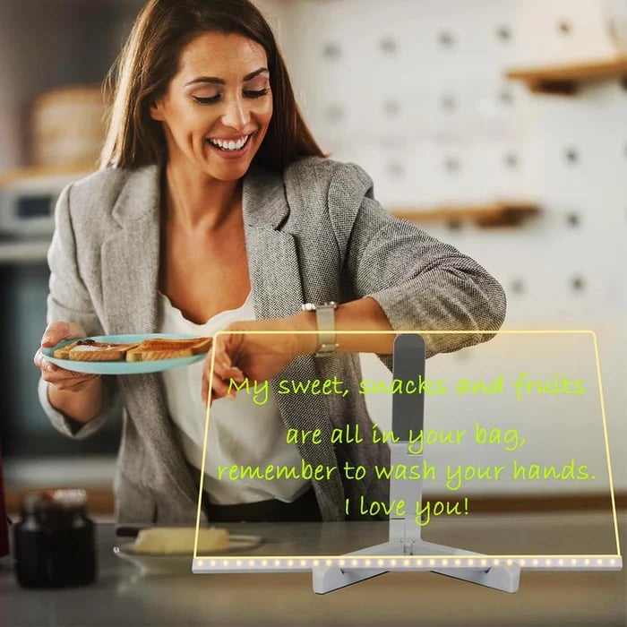 🖊️ Spark Creativity Instantly - ✨ Acrylic LED Message Board - For Vibrant. Endless Expression!