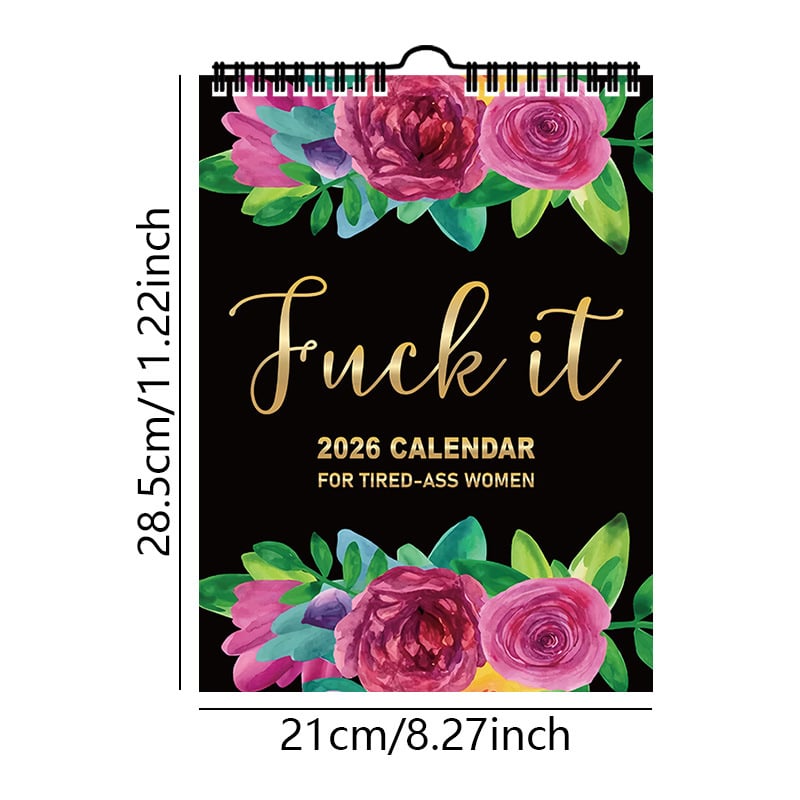 🏆Hot Sale⚡2026 Calendar For Tired-Ass Women - Humorous Daily Planner with Relatable Quotes. Stress-Relief Organizer for Busy Moms. Working Women & Burnout Ladies