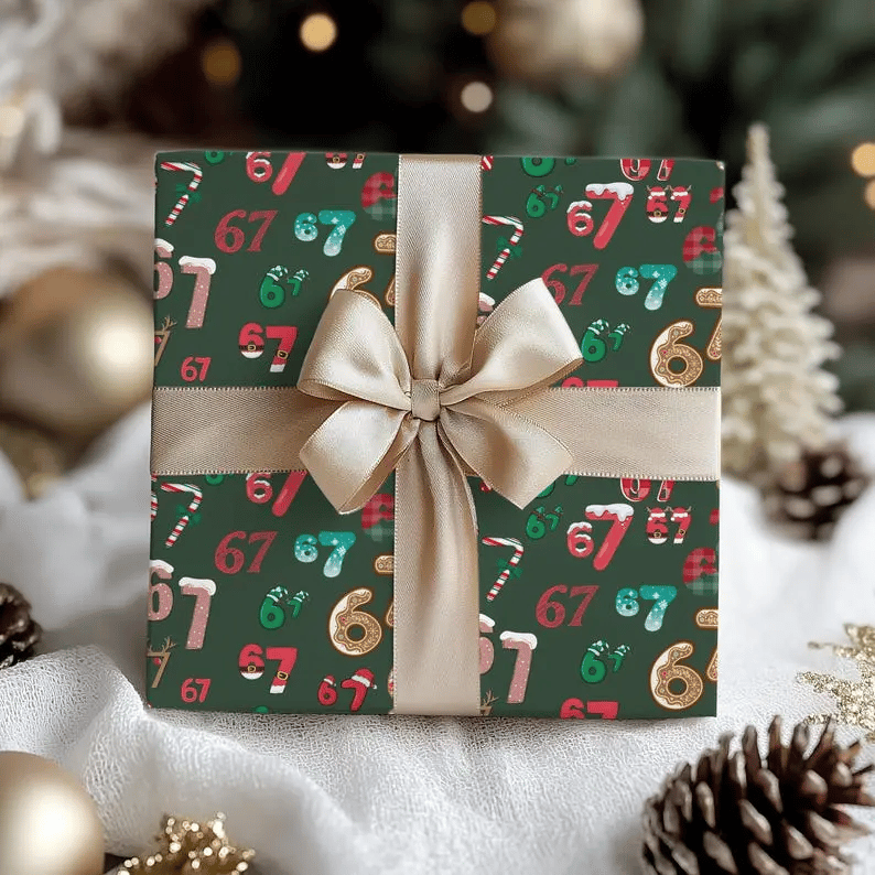 🔥LAST DAY 50% OFF - 🎁67 Meme Christmas Gift Wrap – Wrap Your Presents in Viral Holiday Fun 🎄