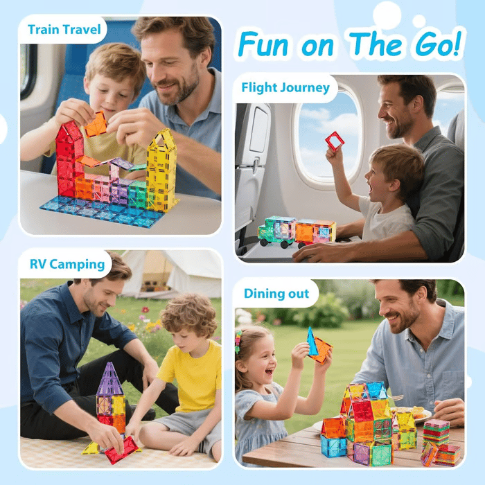 Children's Magnetic Building Blocks – STEM Educational Toys