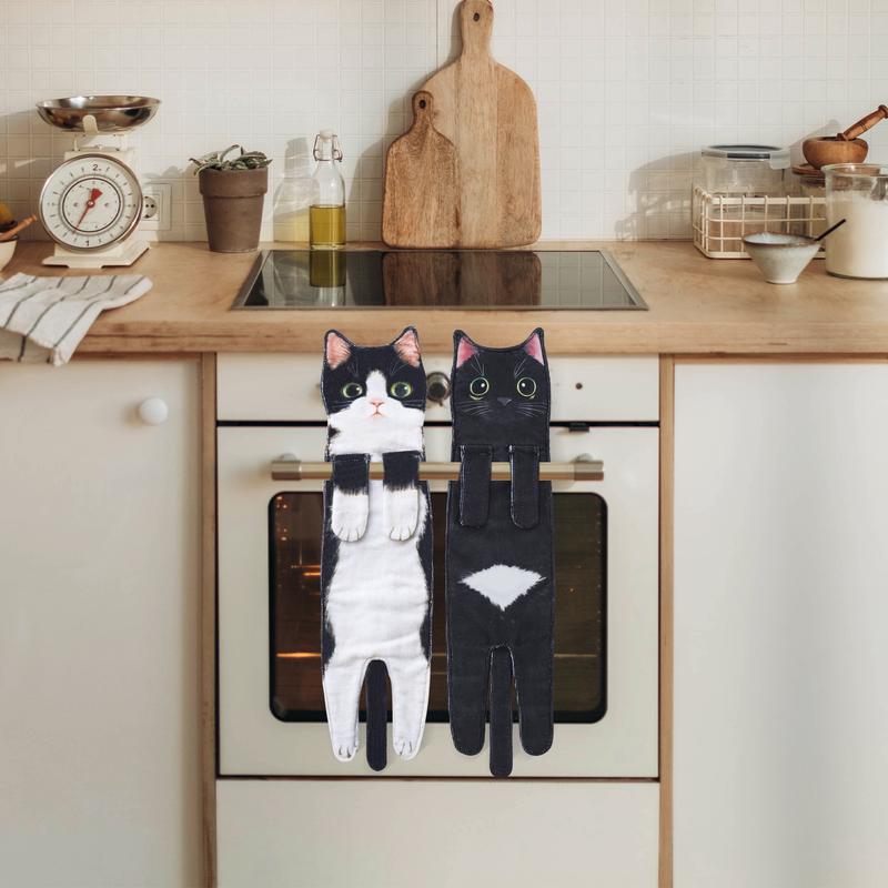 🎁 Early Christmas Sale — 🎅 Funny Cat Hand Towels