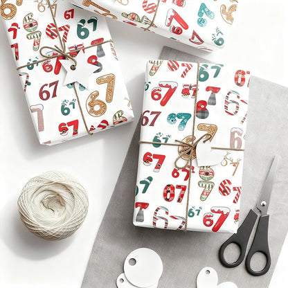 🔥LAST DAY 50% OFF - 🎁67 Meme Christmas Gift Wrap – Wrap Your Presents in Viral Holiday Fun 🎄