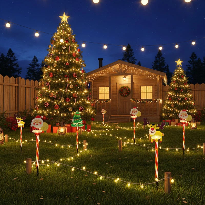 🎄🎁6-pack of moving Christmas lights