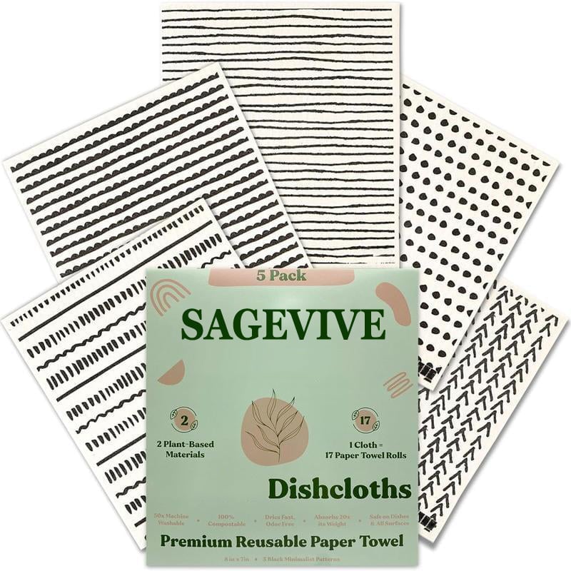 Dishcloths for Kitchen & Cleaning | 5 Pack